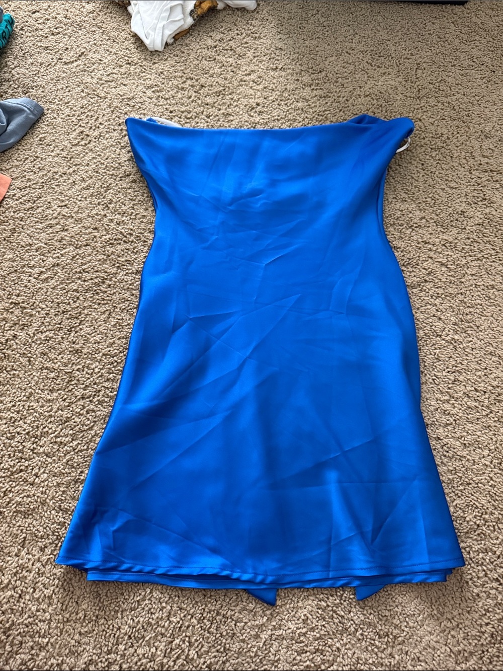 Strapless Royal Blue Women's Dress